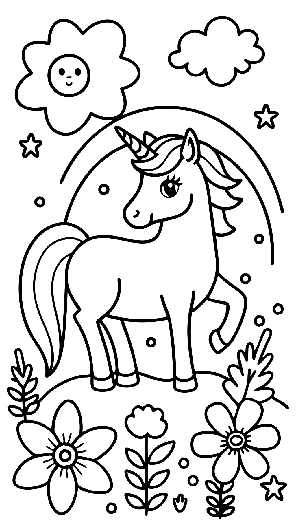 free unicorn printable coloring pages